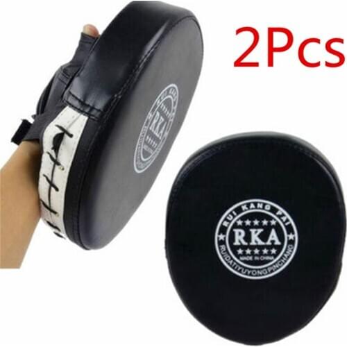 2pcs Boxing Mitts Training Target Punch Boxing Pads Circle Indoor Fitness MMA Karate Muay Thai Kick Pads