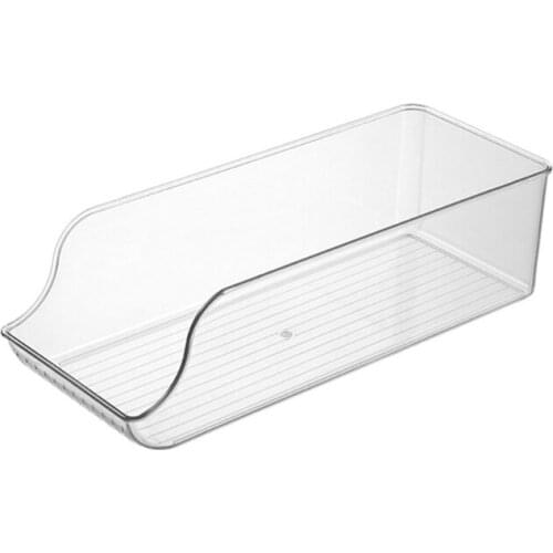 634E Refrigerator Organizer Fridge Bins for freezer Kitchen Countertops Cabinets Can Dispenser Clear Food Pantry Storage