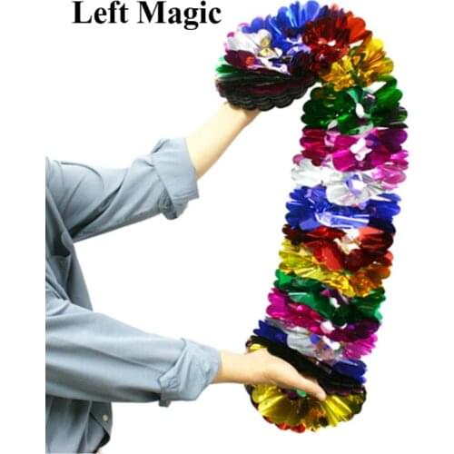 Sequins Flower Waterfall Garland ( Pull flower ) - Large Magic Tricks Appearing Flower Props Comedy Accessories for Stage Magic