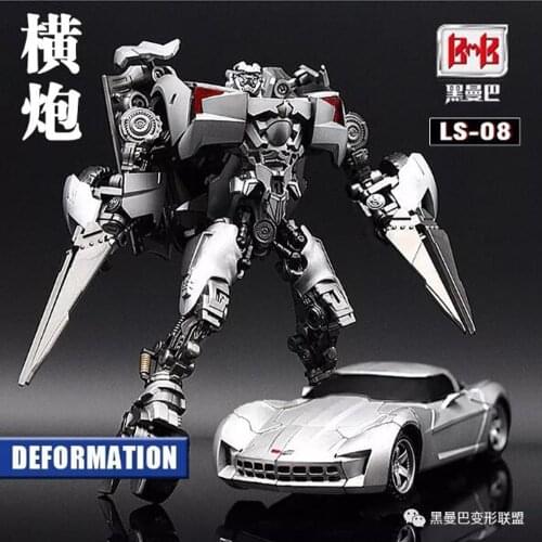 BMB Black Mamba Transformation Toys Figure Sideswipe LS08 Horizontal Cannon Corvet Assassin G1Model Action Figure Robot For boys