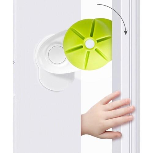 Anti-Pinch Hand Door Stop Baby Safety Protection Bedroom Door Stoppers Protect Children Finger Mute Rotation Safety Door Card