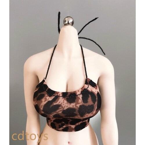 Toys 1/6 Scale Trendy Sexy Leopard Camisole Is Suitable For Rubberized Female Soldiers In Stock