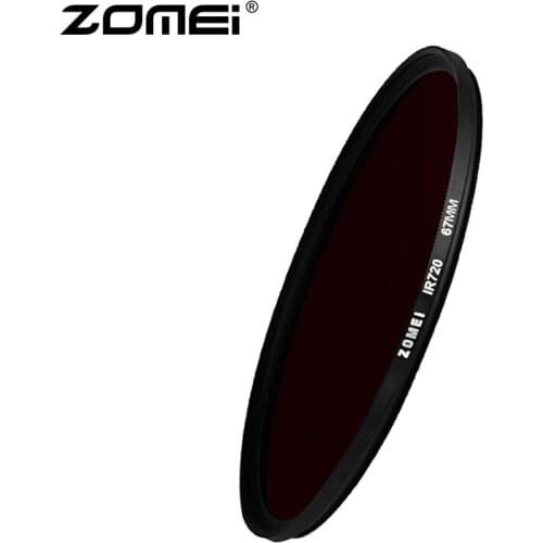 Zomei 67mm 680/720/850NM Infrared Filter Lens IR Pass X-Ray Infrared Infrared Lens Filter for Canon Nikon Sony DSLR Camera