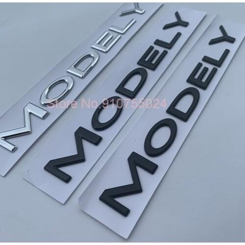 Car Rear Back Trunk Logo Replace Letters ABS Sticker For Tesla Model Y Logo DUAL MOTOR Spacex Emblem Badge Styling Stickers