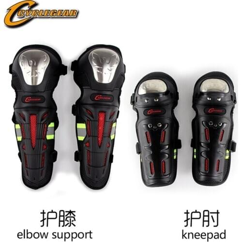 Motorcycle protective gear Knight shatter-resistant protective gear knee pads elbow four-piece suit cross-country riding equipme