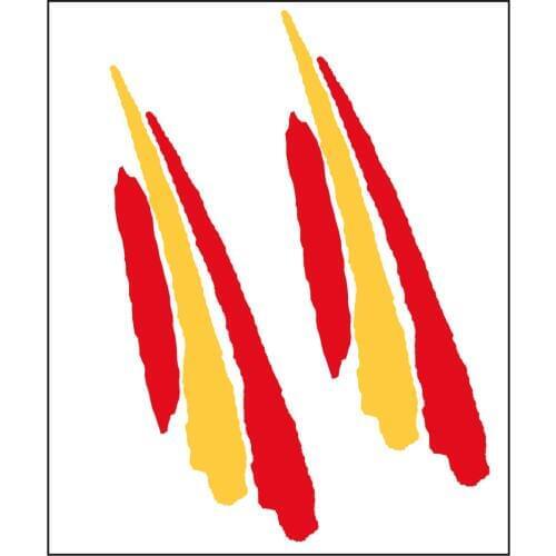 Sticker Flag Long Stroke Spain 2 pc. 90x25mm/ud
