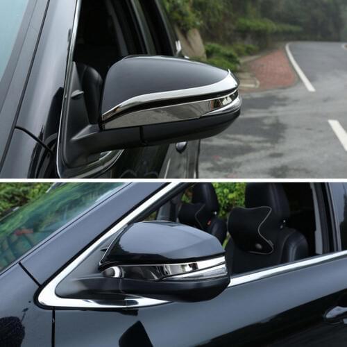 BBQ@FUKA New Accessories Fit For Toyota Highlander 2014 2015 2016 2017 2018 Chrome ABS Rear View Side Mirror Cover Trim Molding