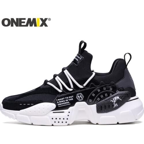 ONEMIX High Top Running Shoes for Women Platform Black Light Flats Fashion Outdoor Sneakers Men Hip Hop Shoes Sport Sneaker