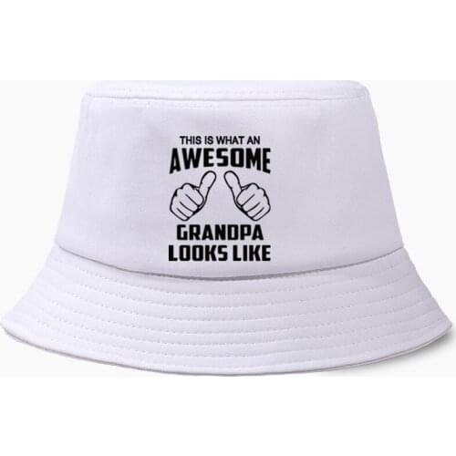 Bucket Hat Panama Men This Is What An Awesome Grandpa Looks Like Cap Women Bob Fishing Hats Panamas Cotton Balck Fisherman Caps