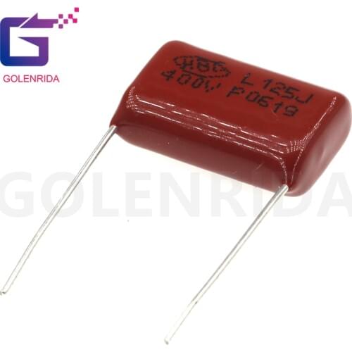 10PCS 400V125 1UF Pitch 20MM 400V 125 1.2uF CBB 125J400V Polypropylene film capacitor