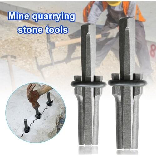 Stone Splitter Easy Use Plug Wedges Feather Shims Concrete Rock Stone Splitter Hand Tools For Quarry B99