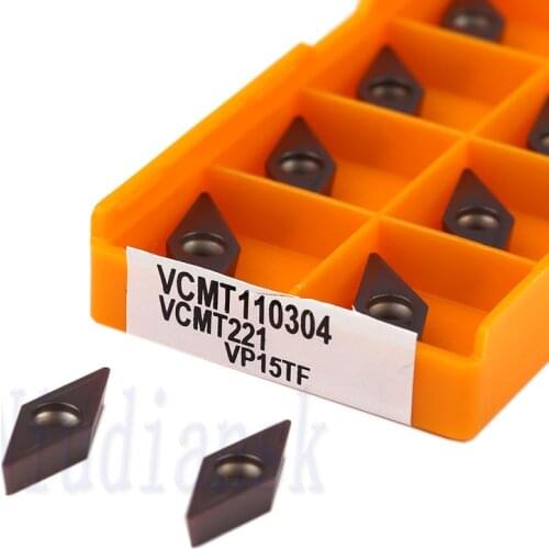 VCMT110304 US735 VCMT110308 UE6020 Internal Turning Tool VCMT110304 VP15TF Carbide Inserts CNC Lathe Tool Stainless Steel Cutter