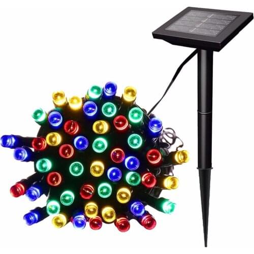 200/500 LEDs Outdoor Solar Lamps LED String Lights Fairy Holiday Christmas Party Garlands Solar Garden Waterproof not battery