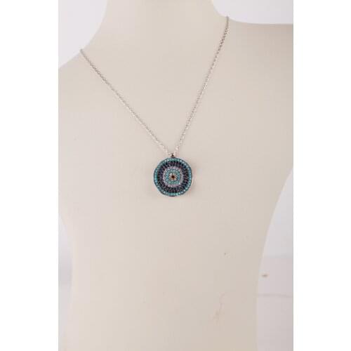 UM US JEWELRY Rhodium Plated Lucky Charm 925 Sterling Silver Pendant