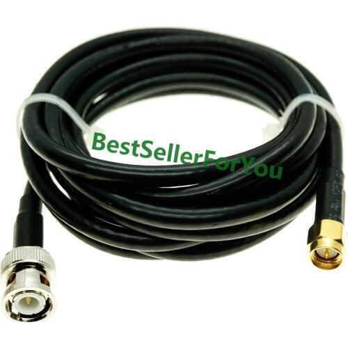 1/3/6feet SMA Male Plug To BNC MALE Q9 connector lot Pigtail RG58 Cable
