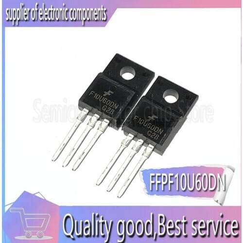 10pcs/lot F10U60DN FFPF10U60DN New stock TO-220F 600V 10A