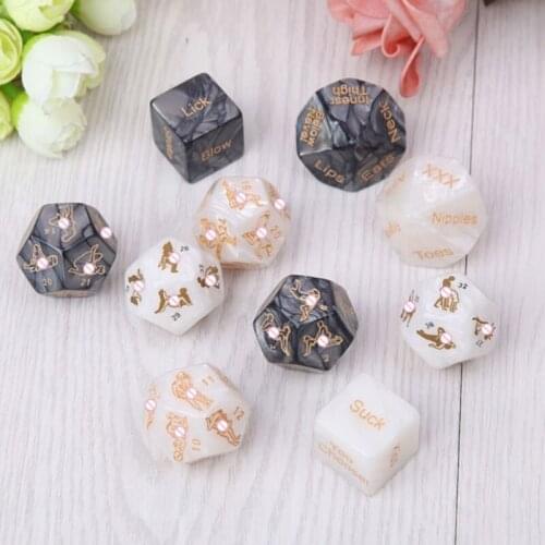 4 Pcs Acrylic Adult Dice Toy Fun Sexy Erotic Sex Love Game Dices Couple Sex Dice Game Toy Couple Dating Flirting Adult