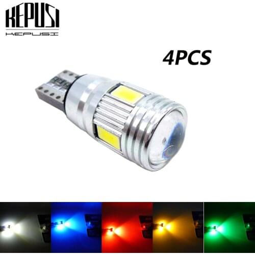 4x Canbus LED Car Light T10 194 168 W5W Parking Lights Auto Clearance white yellow green blue For honda accord civic jazz city