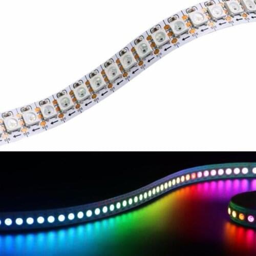 5m 5050 RGB Full Color LED Pixe Strip 2812b LED Strip DC5V Smart Pixel control Led Strip 144leds/m