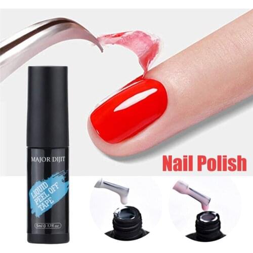 5ml Peel Off Latex Anti-freezing Cuticle Nail Skin Protector Top Base Matte Coat Odor-Free Nail Polish Nail Art Latex