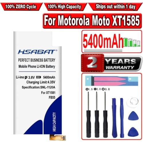 HSABAT FB55 5200mAh Battery for Motorola Moto DROID Turbo 2 XT1585 XT1581 XT1580 Moto X Force