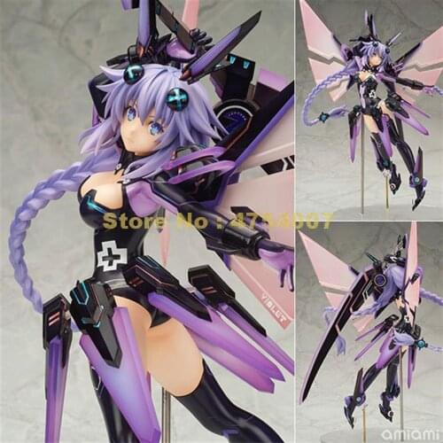 Anime hyperdimension 2 neptune noire girl 1/7 scale pvc action figure collectible model doll 25cm Toy