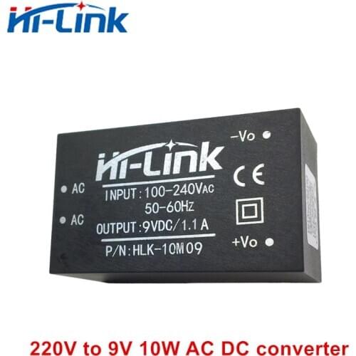 Free shipping Hi-Link new 5pcs 220v 9V 10W AC DC isolated switching step down power supply module AC DC converter HLK-10M09