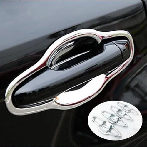 For Toyota Camry 2018 2019 ABS Chrome Car Door Bowl protector Panel Cover Trim Sticker Car styling Accessories 8pcs