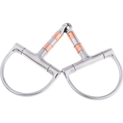 Draft Horse 5'' Stainless Steel D-ring Snaffle Equestrian Equipment Supplies Horse Riding Gear