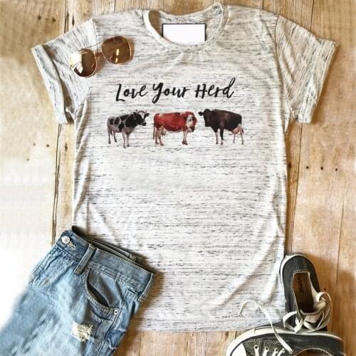 Farm Tshirt Mothers Day Gift for Mom Tee Birthday Gift Love Your Tribe Goat Shirt Lover Tops Rustic Farmhouse Top 2021 New Tee