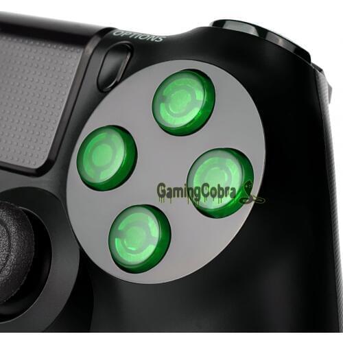 Customized Action Buttons Kits for PS4 Controller Transparent Red Green Yellow Blue Black White