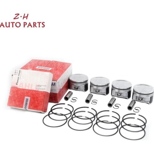 NEW High quality Piston & Rings Set 06B 107 065 B 06A 198 151 C For VW Jetta Bora Golf MK4 Passat B5 Beetle 2.0 85KW Skoda Seat