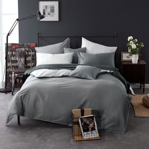 2019 Pure Cotton four-piece bedding set Double Solid Color Excellent skin-friendly breathability Not easily deformed soft