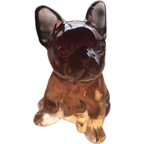 Natural smoke crystal.Pink crystal puppies.Home Decor Healing Energy Crystal