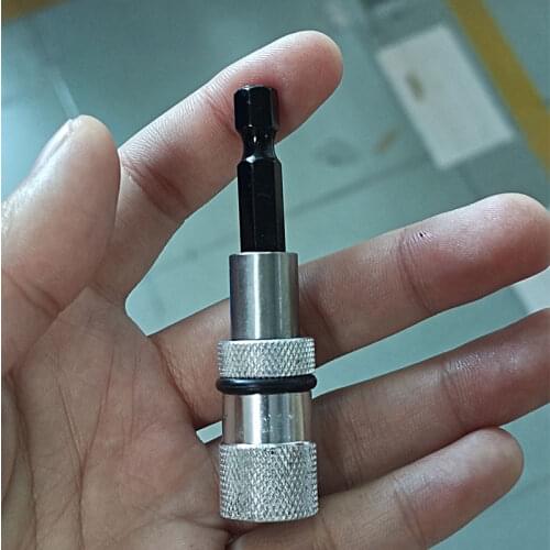 1/4 Inch Magnetic Screw Bit Holder Adjustable Screw Depth Bit Hex Shank Extension Rod for Electric Drill Screwdrivers Tool