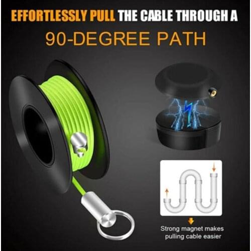 Magnetic Nylon Pipe Concealed Line Threading Devices Wire And Cable Magnetic Stringing Puller Electricians Tool