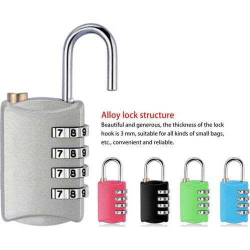 Mini Dial Digit Number Travel Safe Lock Code Password Combination Padlock Security for Padlock Luggage Lock of Gym TSA Suitcase