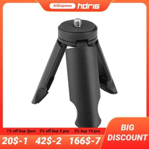 HDRIG Lightweight Mini Table Tripod Portable Multi-Use for Mobile Phone Small Stabilizer DJI OSMO Pocket