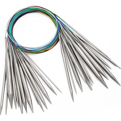 Socks Needles Set Circular Bar Needle Set Perfect For Nitting 14 Pieces Light Weight Packing Size 23*17*5cm Knitting Needles Set