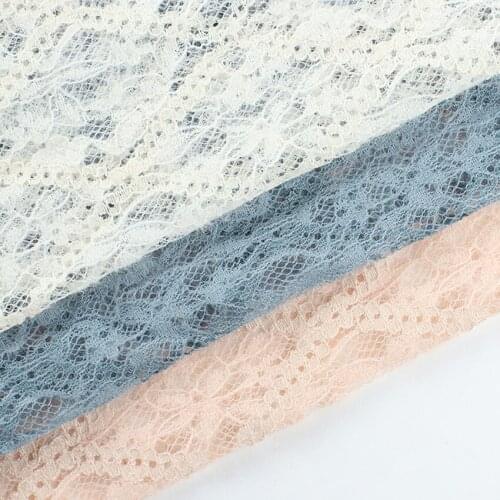 2021 Newest Cotton Lace Cloth Floral Embroidered Lace Cloth Womens Summer Cotton Cloth Hollow Lace Fabric