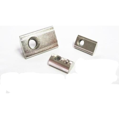 Half round nut M4 M5 M6 M8 nut shrapnel steel ball nut block for EU standard 40 aluminum profile elastic nut 1pcs