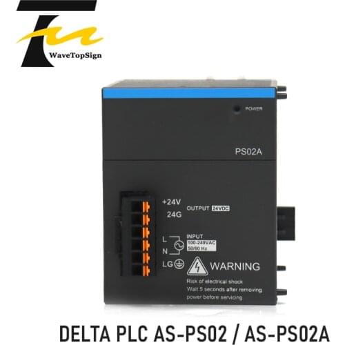 DELTA PLC PROGRAMMABLE Controller AS-PS02 Power Supply Module AS-PS02A