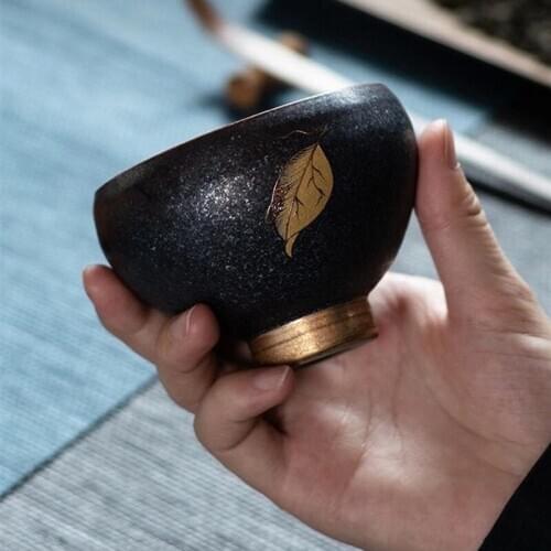 Hand Pull Embryo Creative Teacup Japanese Style Cool Single Cup Teacup Ceramic Kung Fu Tea Set Master Cup Bubble TeaCup Teacups