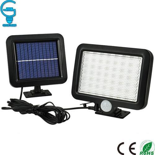 Gitex 56 LED Solar Light Outdoor Solar Powered Garden Lawn Light PIR Motion Sensor Wall Lamp Waterproof Infrared Sensor Light