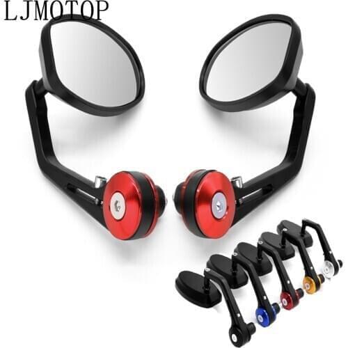 CNC Universal Motorcycle Handle Bar End Rearview Mirror 7/8" For YAMAHA YZF R3 YBR 125 YZF R15 XT660/X/R/Z YZF R25 2020