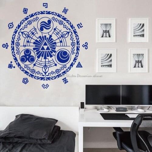 Zelda Vinyl Decal Host Game Time Gate Game Elements Boy Room Game Room Home Decoration Wall Stickers For Kids Unique Gifts DM3