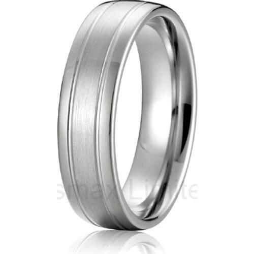 High quality anel masculino modern mens titanium wedding band rings white gold color color