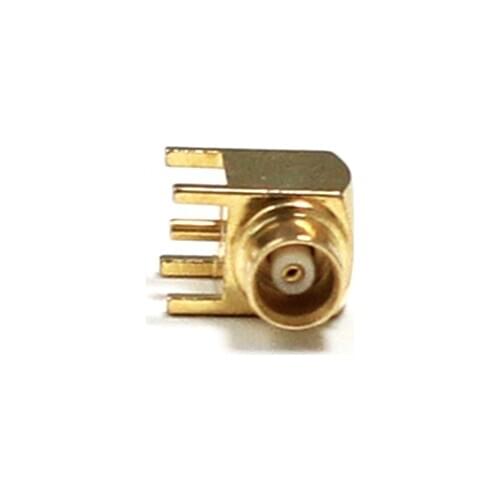 1pc MCX Female Jack RF Coax Connector PCB mount Right Angle Goldplated NEW wholesale