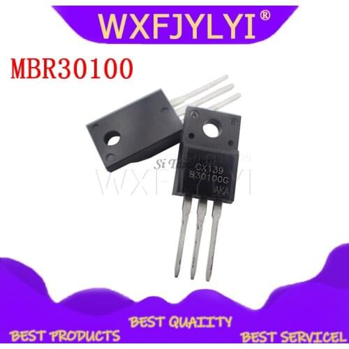 10pcs MBR30100 TO220 MBR30100CT TO-220 MBRF30100CT MBRF30100 B30100G new and original