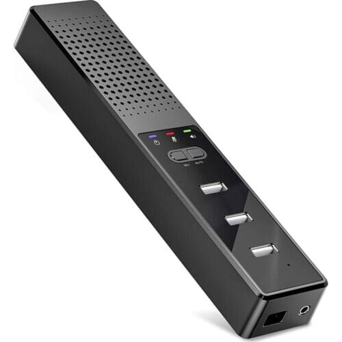 3 in 1 Computer Speakers with Microphone & Hubs USB Conference Speaker, PC Mic for Video Conference